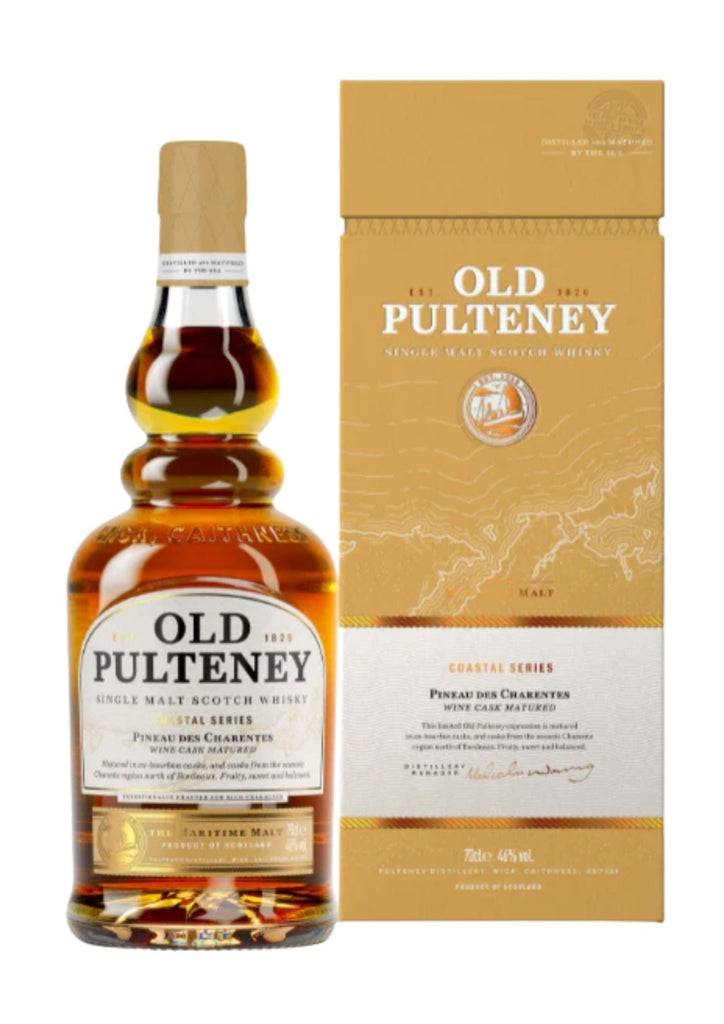 Old Pulteney Pineau de Charentes Cask, Coastal Series, Single Malt Scotch Whisky, 46% - Whisky - Caviste Wine