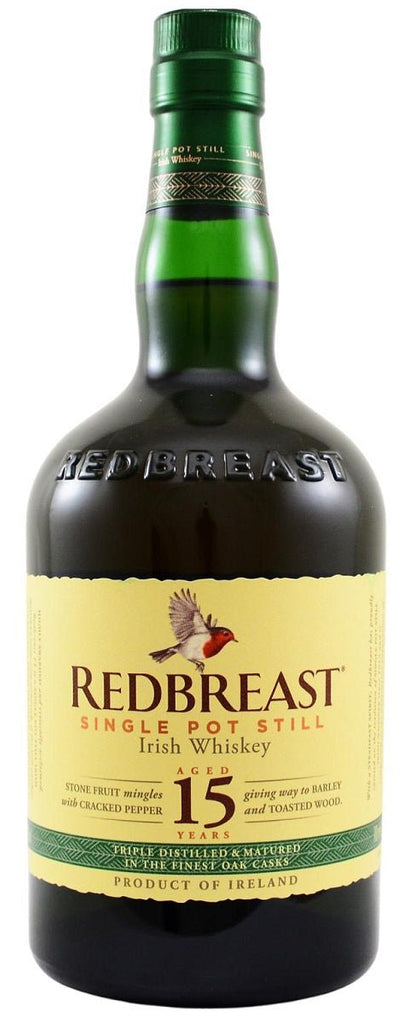 Redbreast 15-Year-Old Single Pot Still Irish Whiskey - Whisky - Caviste Wine