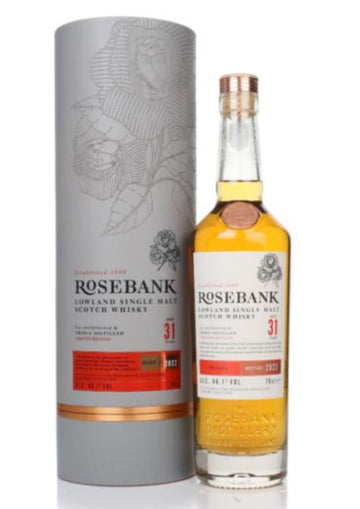 Rosebank 31-Year-Old Lowland Single Malt Scotch Whisky, 48.1% - Whisky - Caviste Wine