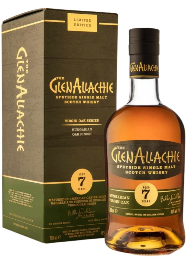 The GlenAllachie 7-Year-Old Virgin Hungarian Oak, Batch 3, Speyside Single Malt Whisky, 48% - Whisky - Caviste Wine