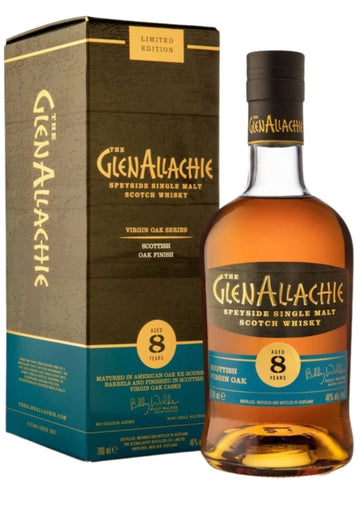 The GlenAllachie 8-Year-Old Virgin Scottish Oak, Batch 3, Speyside Single Malt Whisky, 48% - Whisky - Caviste Wine