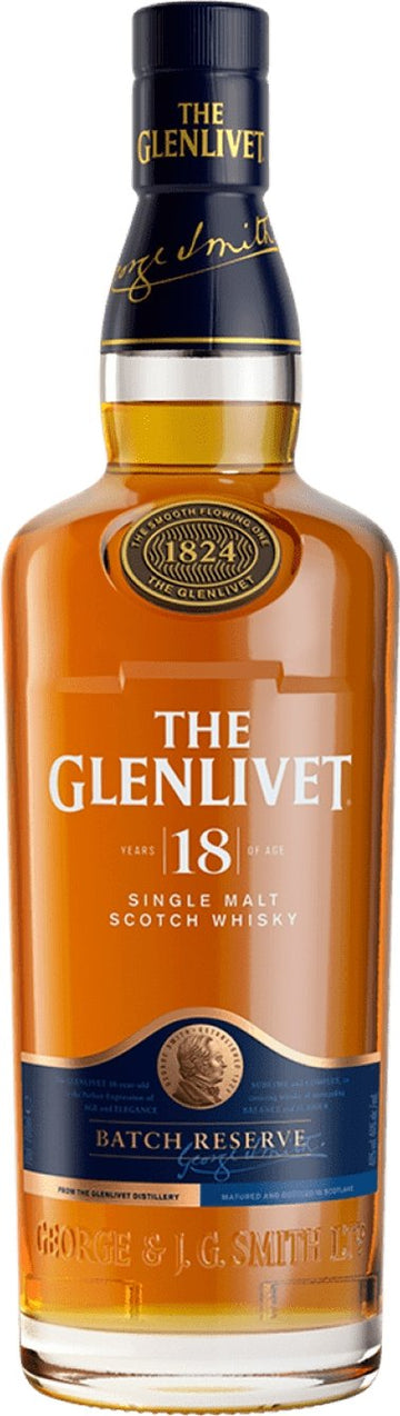 The Glenlivet 18-Year-Old Speyside Single Malt Scotch Whisky, 40% - Whisky - Caviste Wine